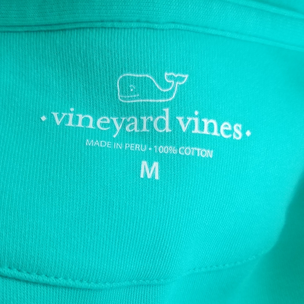Vineyard Vines Teal Half Zip Sweater - Picture 4 of 4